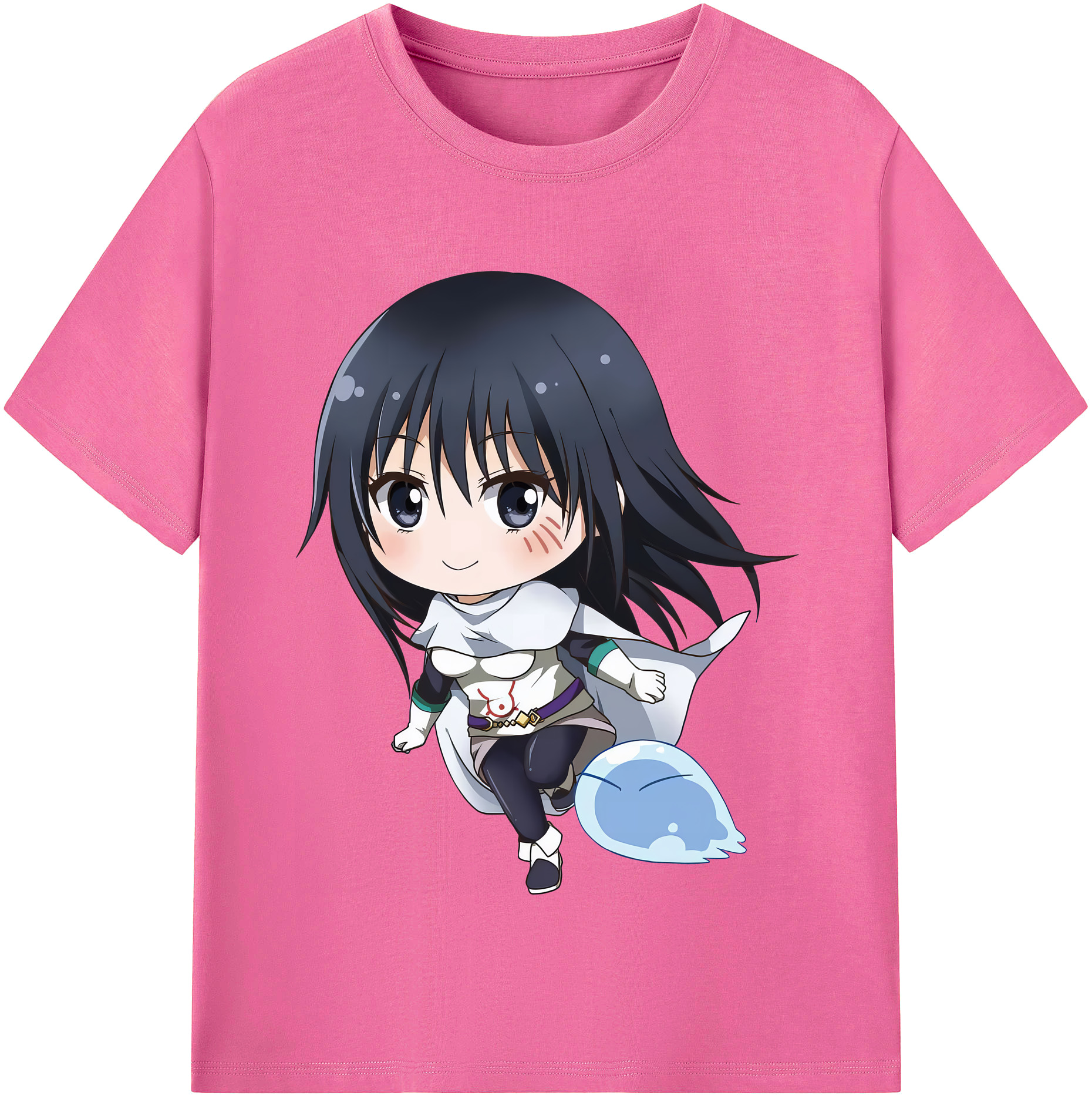（画像用） 転スラ Regarding Reincarnated to Slime レディースカジュアルプリントTシャツ（綿100％）